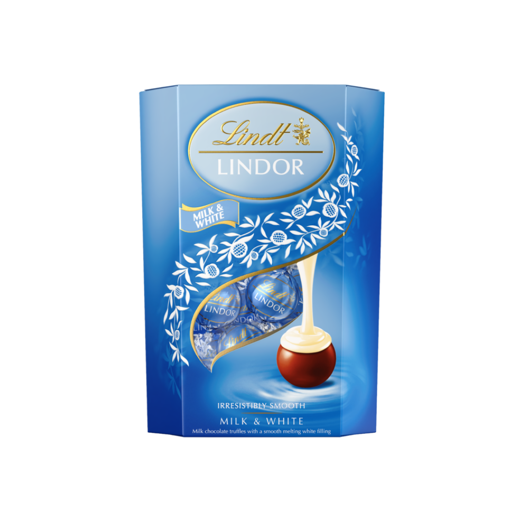 LINDOR MILK WHITE CORNET 200G